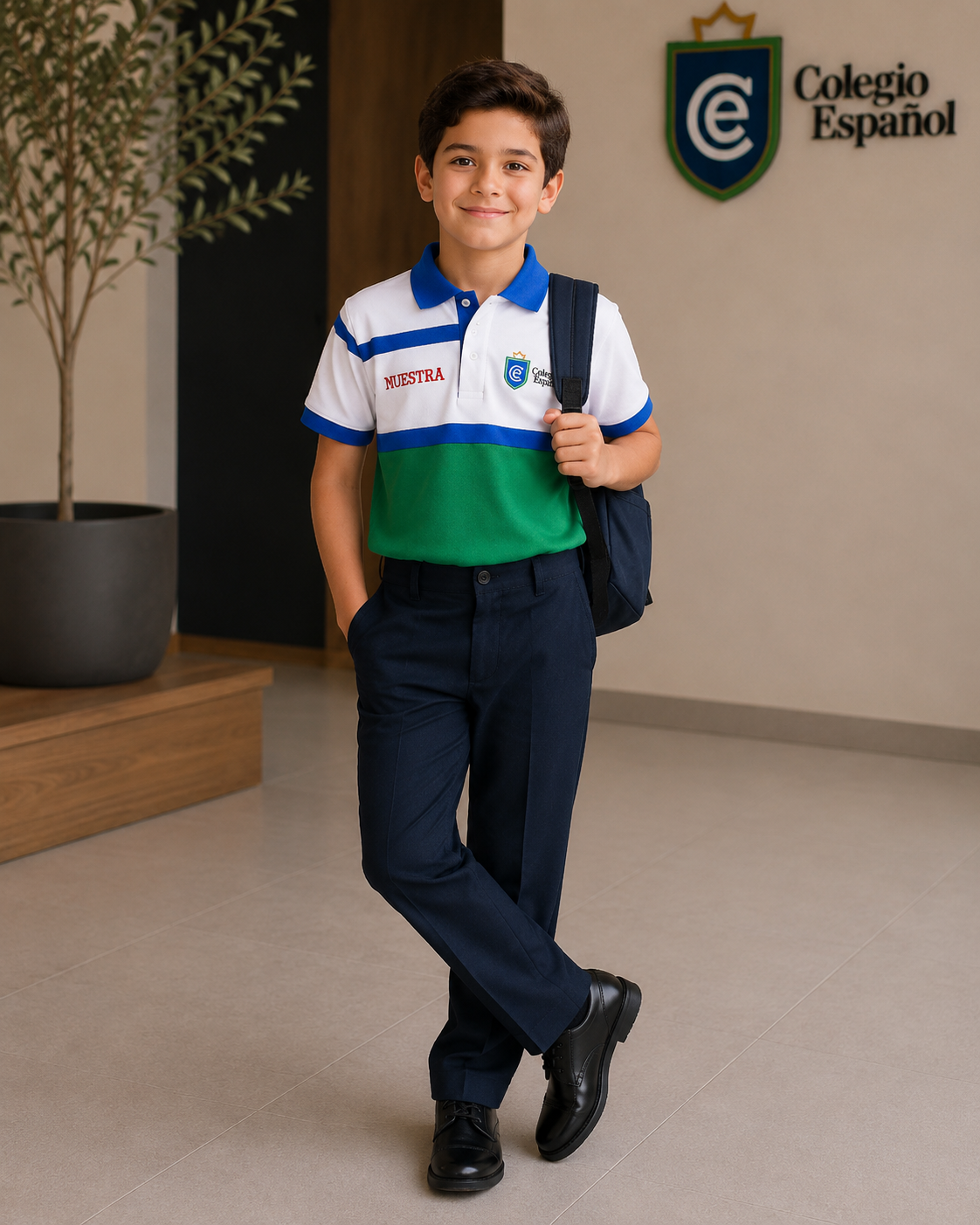 Playera Polo Escolar Unisex – Colegio Español